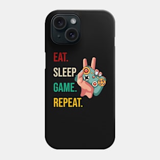 Eat Sleep Game Repeat Phone Case