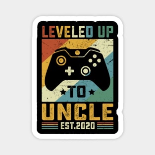 Vintage Leveled Up To Uncle Est.2020 Magnet