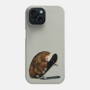 Skateboarding Guinea Pig Phone Case