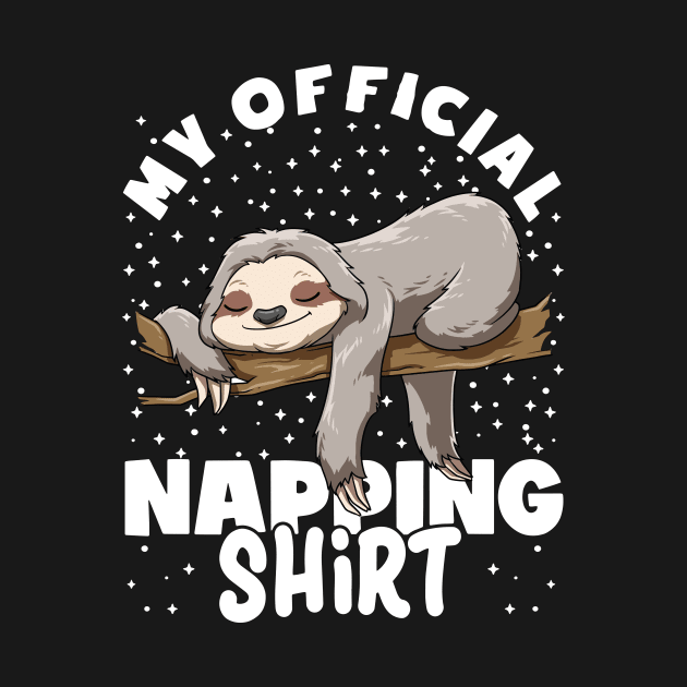 Funny Napping Sleeping Sloth Lazy Sleep by melostore