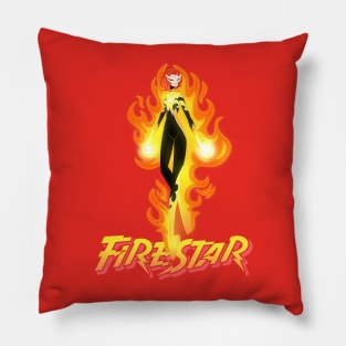 fiery red head Pillow