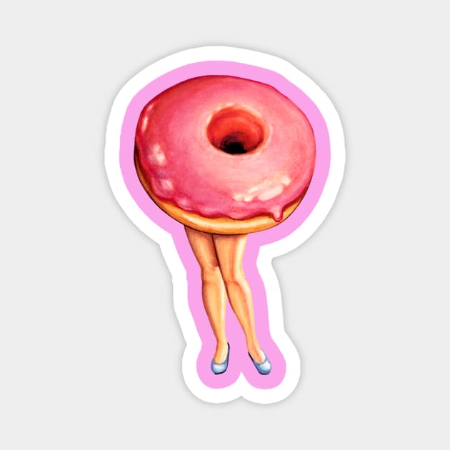 Donut Girl Magnet by KellyGilleran