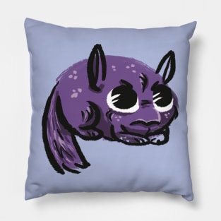 Peeved Chinchilla Doodle Monster Pillow