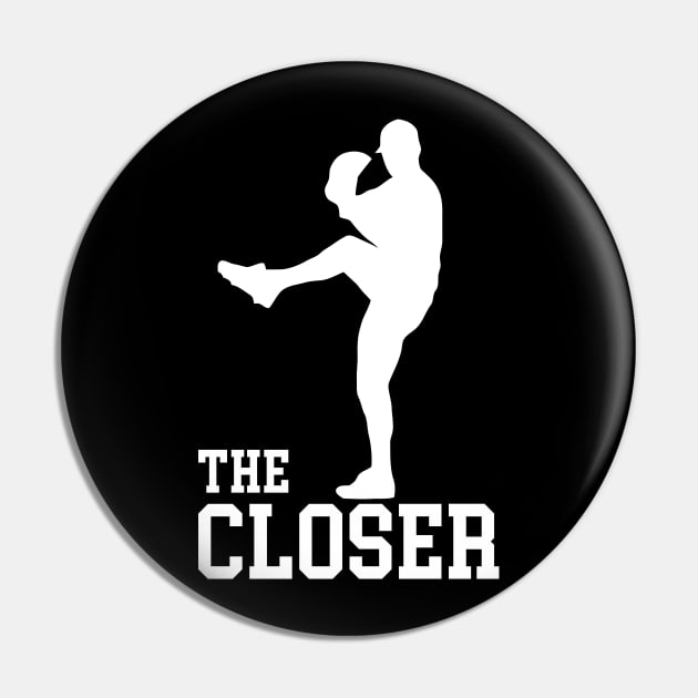 The Closer Baseball Pitcher Relief Pitcher Pin by TeeCreations