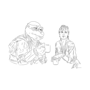 TMNT2: Coffee Break [Outline] T-Shirt