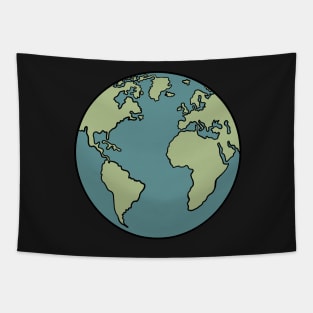 World globe Tapestry