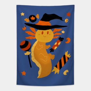 Halloween Candy Axolotl Tapestry