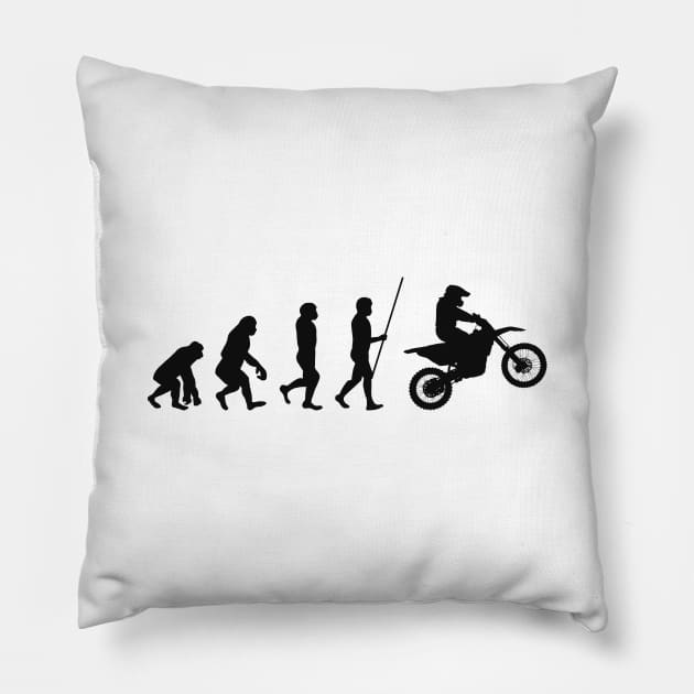 Motocross Pillow by Foxxy Merch