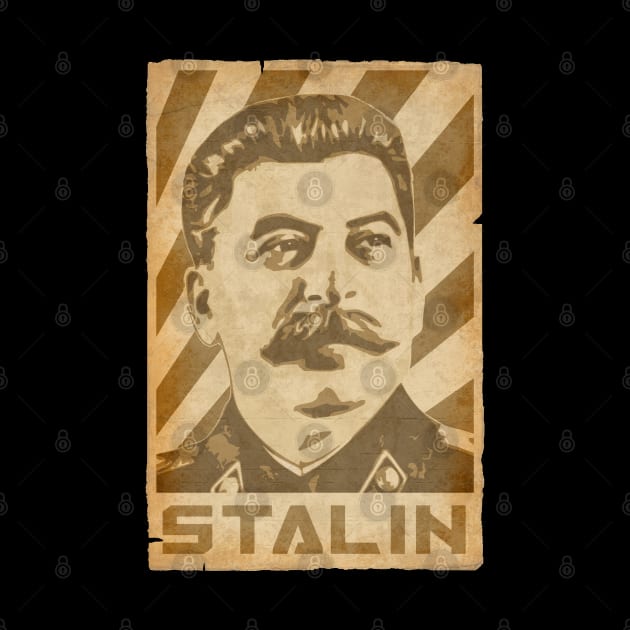 Joseph Stalin Propaganda Poster by Nerd_art