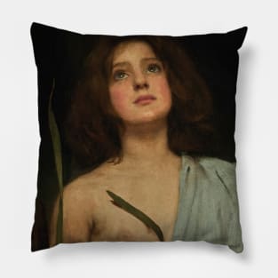 A Young Saint by John William Waterhouse Pillow