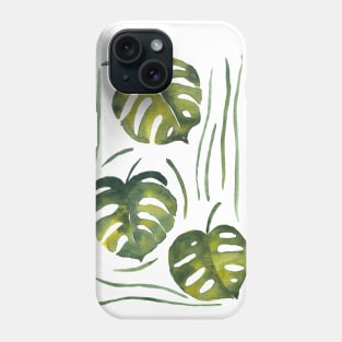 Monstera leaves Phone Case