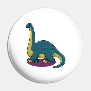 Cartoon Apatosaurus Pin