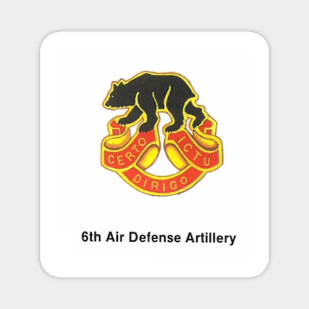 6th Air Defense Artillery (left) Magnet by Limb Store