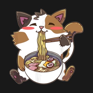 Cat Anime Ra Bowl Kawaii Neko T-Shirt