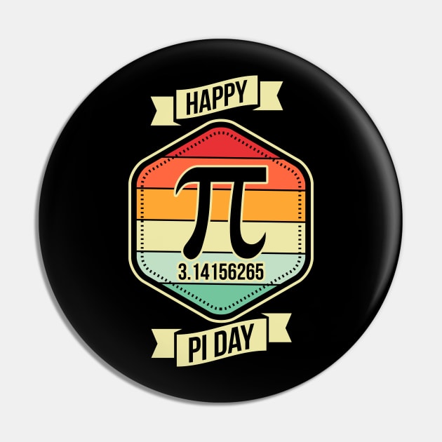 Happy Pi Day 14 March Math Teacher Vintage Pin by FabulousDesigns