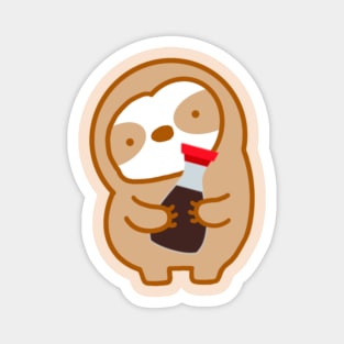 Cute Soy Sauce Sloth Magnet