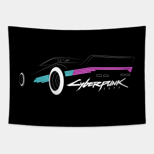 Car lights - Cyberpunk Tapestry