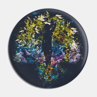 Human in nature Pin