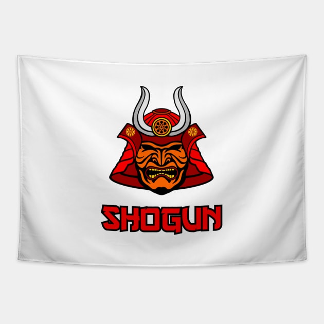 Shogun Warrior Mask Tapestry by Korvus78