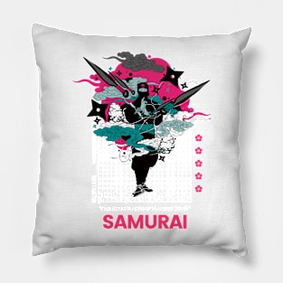 Japanese Ninja T-Shirt Pillow