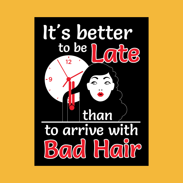 Better to late than bad hair (black) by nektarinchen