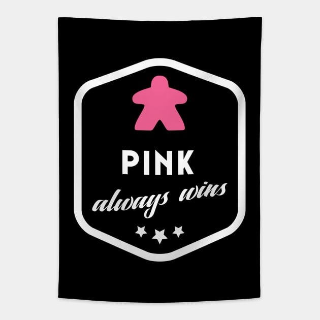 Pink Always Wins Meeple Board Games Meeples and Roleplaying Addict - Tabletop RPG Vault Tapestry by tabletopvault