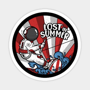 astronaut lost in summer Magnet