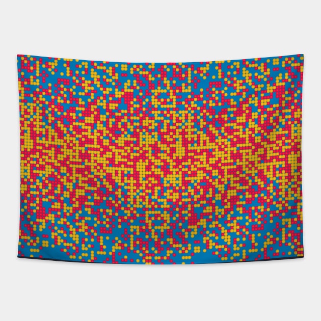 Tiny colorful spheres Tapestry by Gaspar Avila