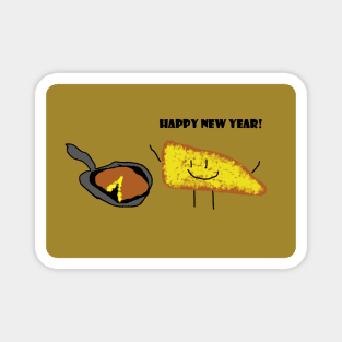 happy new year cornbread! Magnet