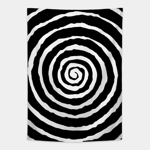 Spiral into Madness Tapestry by RavenWake