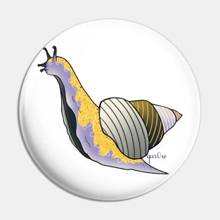 Nonbinary Pride Snail Pin