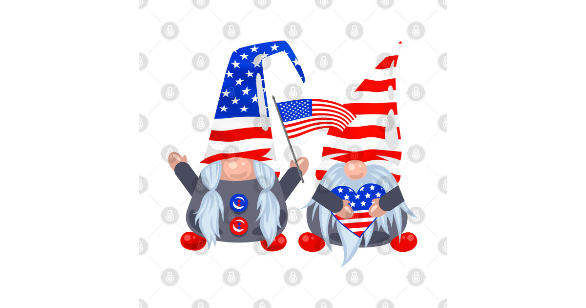 4th of july gnome - 4th Of July Gnome - T-Shirt | TeePublic