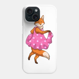 Fox Polka Dots Dress Phone Case