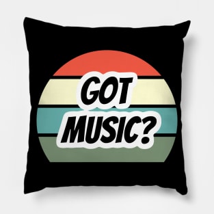 Vintage Band Got Music Pillow