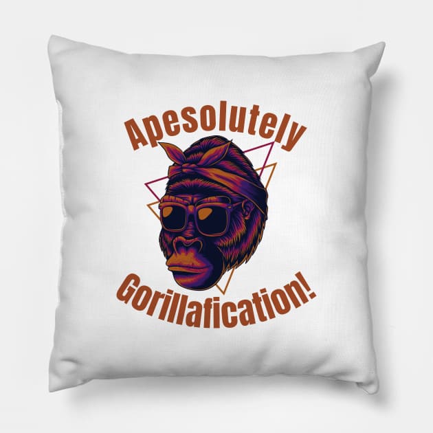 Gorillaz Apes Monkeys Pillow by Bennybest