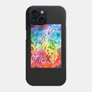 Watercolor doodle Phone Case