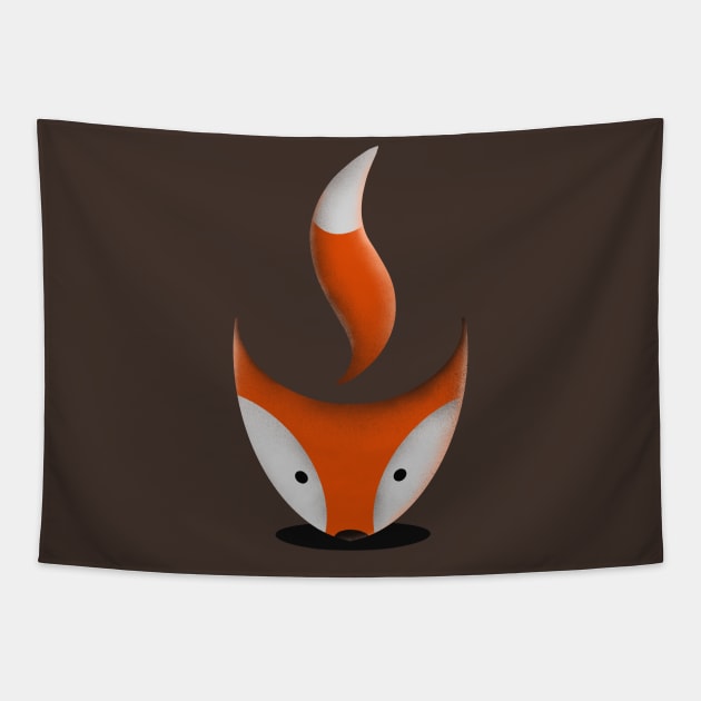 coffee fox Tapestry by ByDesign