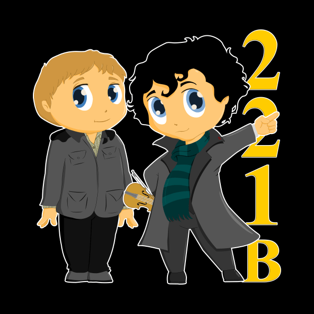 Sherlock and Watson by scoffin