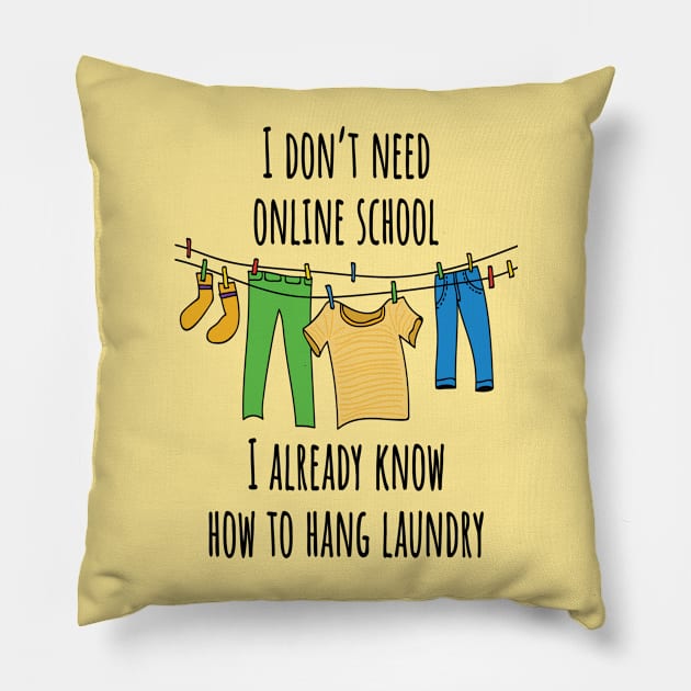 Online School Pillow by UltraQuirky