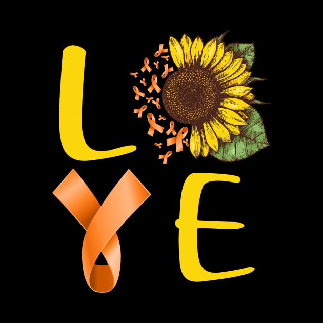 love leukemia sunflower by TeesCircle