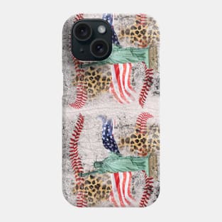 The Statue of Liberty baseball Phone Case