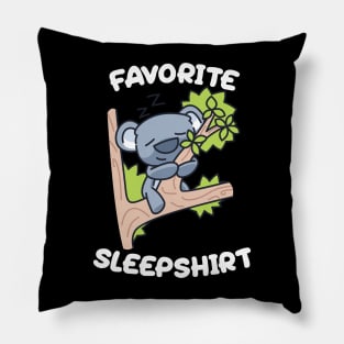 Cute Little Koala Sleeping Koality Nap Favorite Sleep time Pajama Pillow