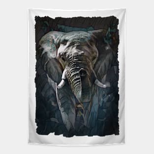 Elephant Out Of Stone Tapestry