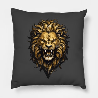 Fierce Roaring Lion Beast Design Pillow