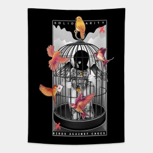 Punk riot angel solidarity Tapestry