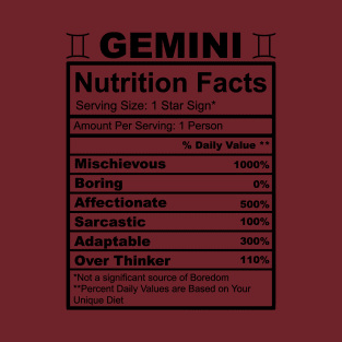 Gemini Facts T-Shirt