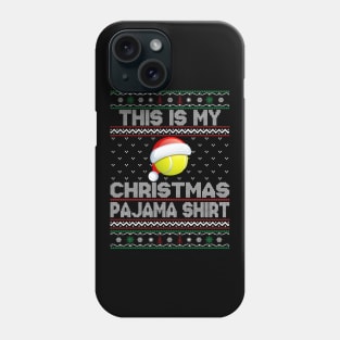 This Is My Christmas Pajama Shirt Tennis Christmas Phone Case