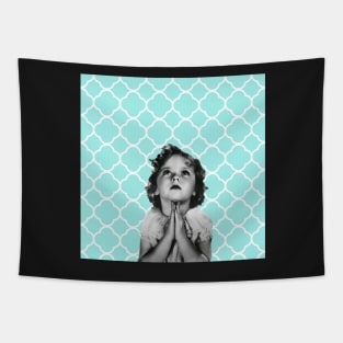 Shirley Temple Praying Tapestry