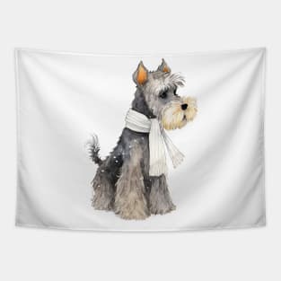 Winter dog Tapestry