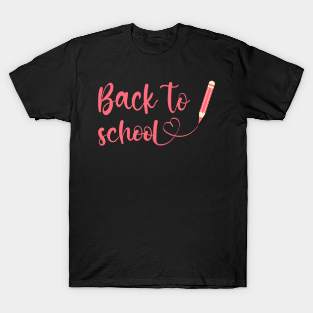 Discover Back to school pink heart - Back To School - T-Shirt